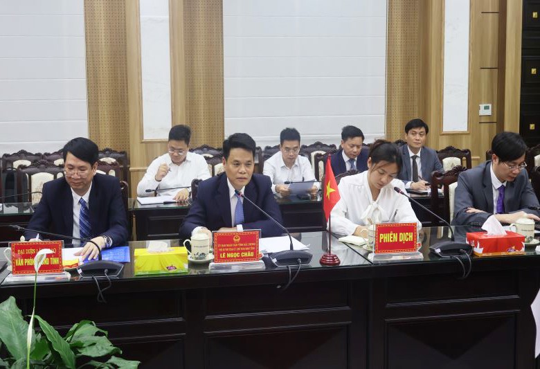 Chủ tịch UBND tỉnh Hải Dương Lê Ngọc Châu phát biểu tại buổi làm việc.