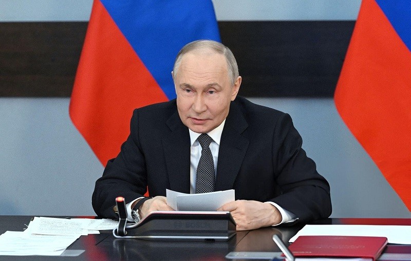 Tổng thống Vladimir Putin tại Saint Petersburg ngày 11/4. Ảnh: Sputnik