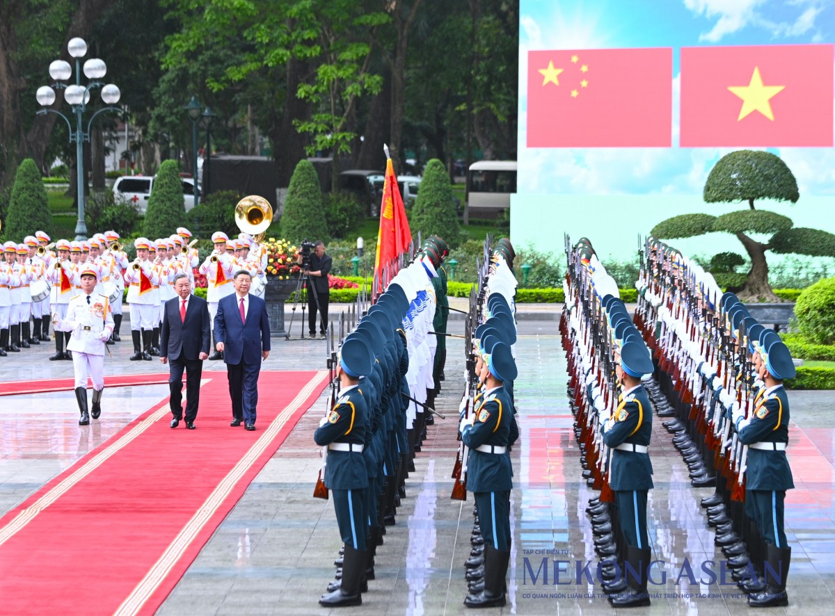 Toàn cảnh lễ đón Tổng Bí thư, Chủ tịch Trung Quốc Tập Cận Bình