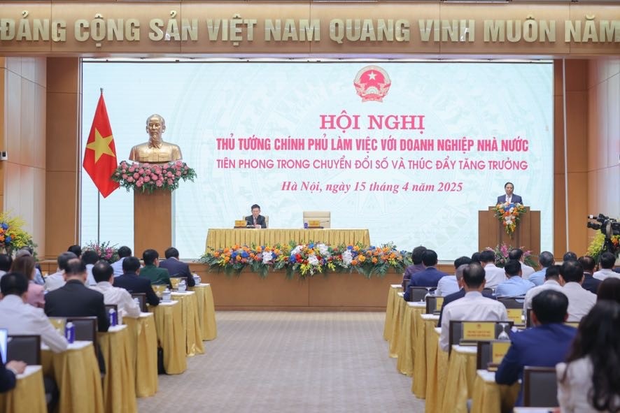 Phiên bản chính thức của 555Win Phạm Minh Chính phát biểu khai mạc hội nghị. Ảnh VGP.