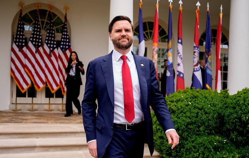 Phó Tổng thống JD Vance tại Nhà Trắng ngày 2/4. Ảnh: Getty