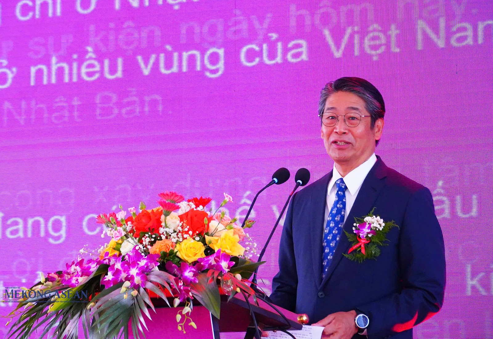Đại sứ đặc mệnh toàn quyền Nhật Bản tại Việt Nam Ito Naoki phát biểu tại buổi lễ.