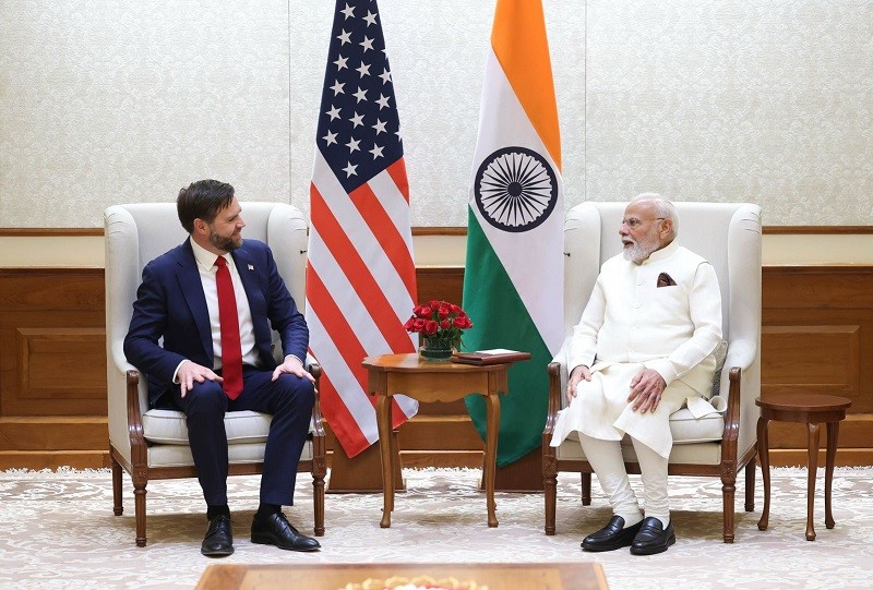 Phó Tổng thống JD Vance và Phiên bản chính thức của 555Win Narendra Modi. Ảnh: X/@narendramodi
