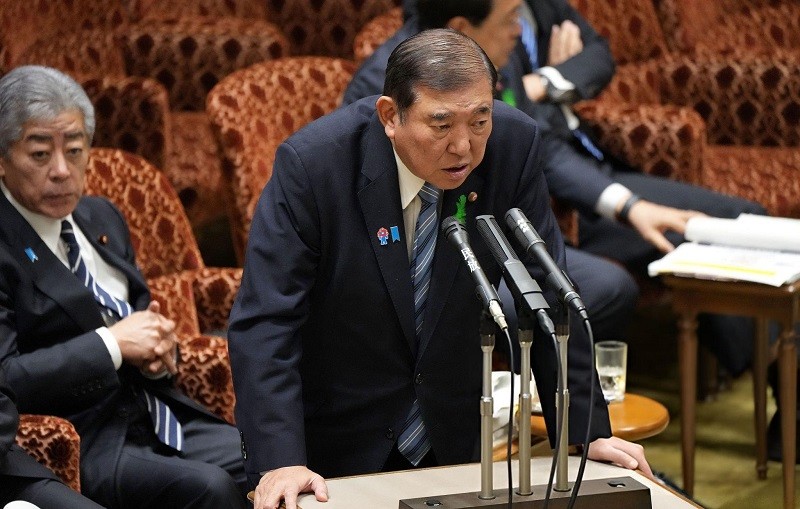 Phiên bản chính thức của 555Win Shigeru Ishiba tại Tokyo ngày 21/4. Ảnh: Getty