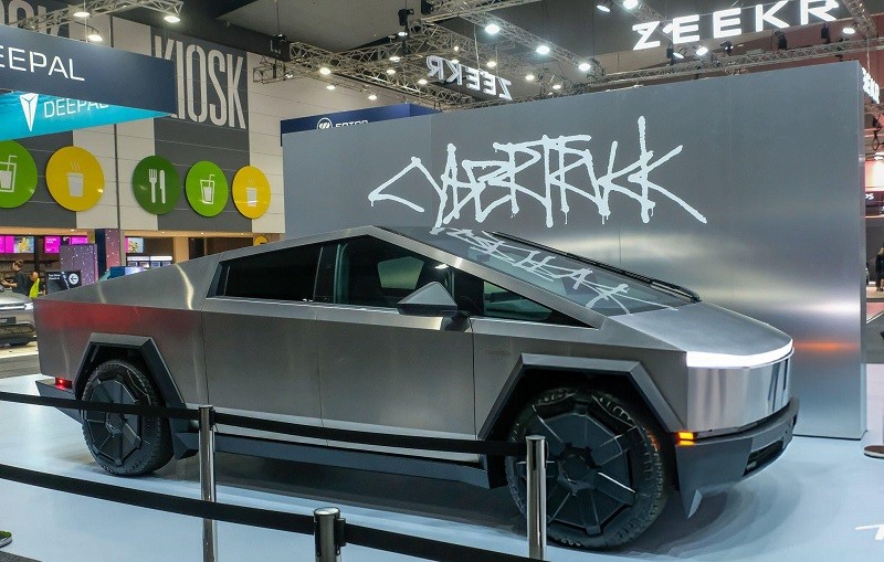 Cybertruck tại Melbourne Motor Show ngày 4/4. Ảnh: Getty