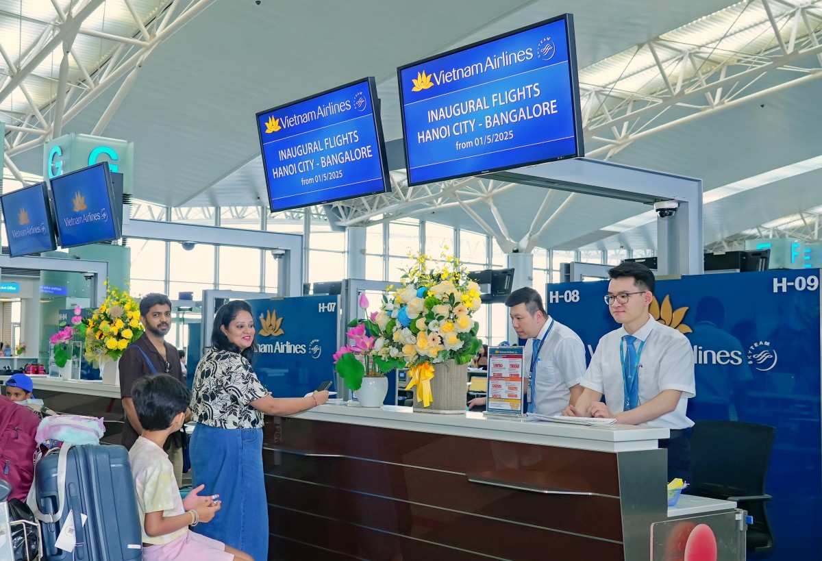 Vietnam Airlines đã thực hiện hơn 3.200 chuyến bay, phục vụ hơn 511.700 lượt hành khách tới Ấn Độ