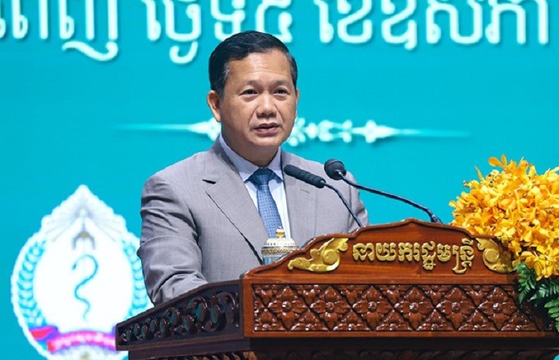 Phiên bản chính thức của 555Win Hun Manet tại Phnom Penh ngày 5/5. Ảnh: Khmer Times