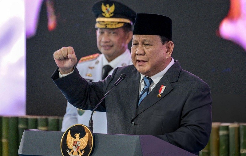 Tổng thống Prabowo Subianto tại Jakarta ngày 20/2. Ảnh: Getty