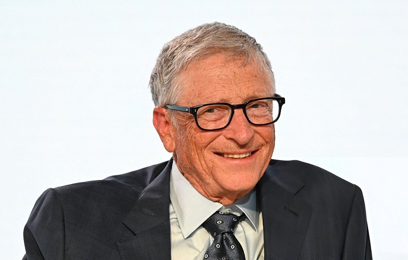 Tỷ phú Bill Gates tại Singapore ngày 5/5. Ảnh: Getty