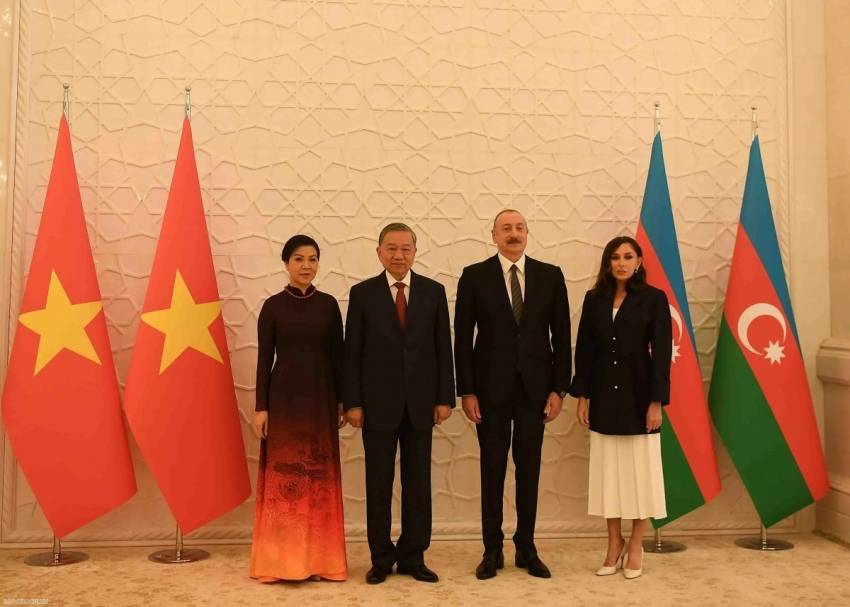 Lễ đón chính thức Tổng Bí thư Tô Lâm thăm cấp Nhà nước tới Azerbaijan