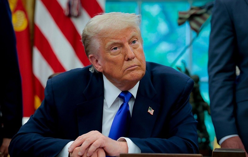 Tổng thống Donald Trump tại Nhà Trắng ngày 5/5. Ảnh: Getty