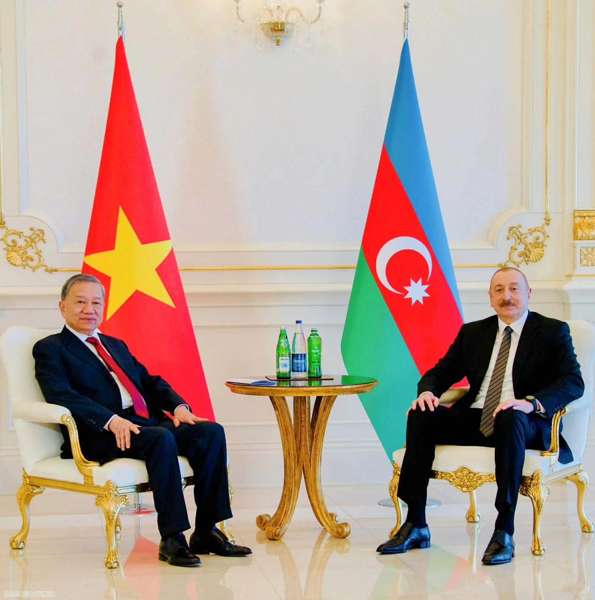 Tổng Bí thư Tô Lâm cảm ơn sự giúp đỡ quý báu của nhân dân Azerbaijan dành cho nhân dân Việt Nam trong sự nghiệp giải phóng dân tộc, thống nhất đất nước trước đây và trong công cuộc xây dựng và phát triển đất nước ngày nay. Ảnh: Báo Quốc tế.