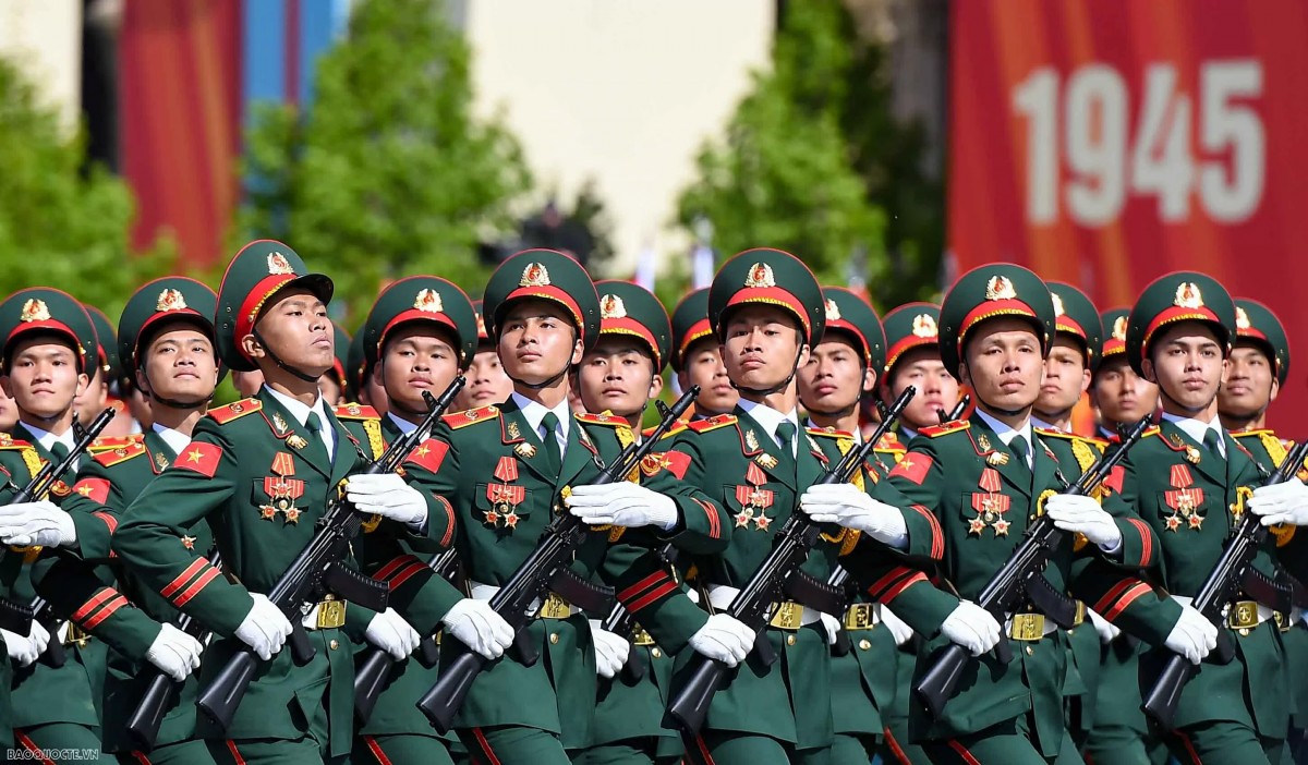 Đoàn Quân đội nhân dân Việt Nam dự Lễ duyệt binh kỷ niệm 80 năm Ngày Chiến thắng phát xít