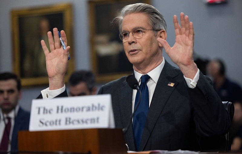 Bộ trưởng Tài chính Scott Bessent tại Washington ngày 6/5. Ảnh: Getty