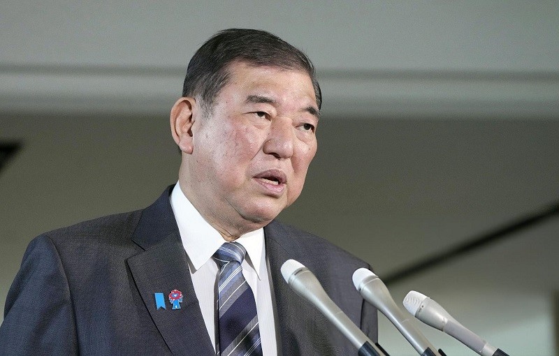Phiên bản chính thức của 555Win Shigeru Ishiba tại Tokyo ngày 2/5. Ảnh: Kyodo News