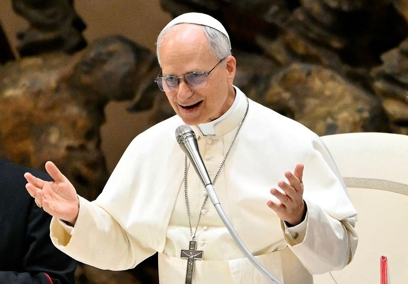 Giáo hoàng Leo XIV tại Vatican ngày 12/5. Ảnh: AFP