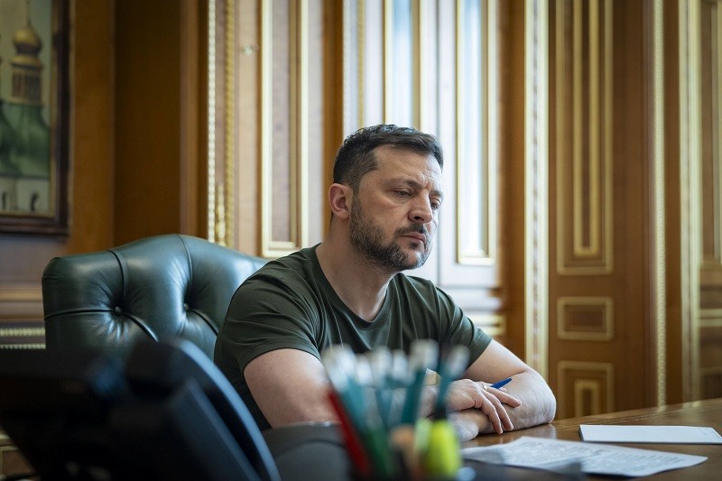 Ông Zelensky tại Kiev ngày 12/5. Ảnh: X/@ZelenskyyUa