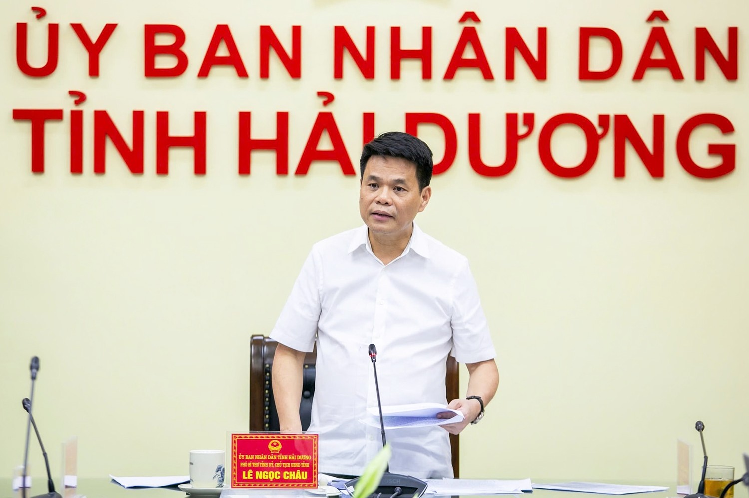 Ông Lê Ngọc Châu, Chủ tịch UBND tỉnh Hải Dương làm Tổ trưởng Tổ công tác lãnh đạo, chỉ đạo thực hiện đợt cao điểm đấu tranh ngăn chặn, đẩy lùi tình trạng buôn lậu, gian lận 555win phien bạn Chính Thức, hàng giả, xâm phạm quyền sở hữu trí tuệ trên địa bàn tỉnh.