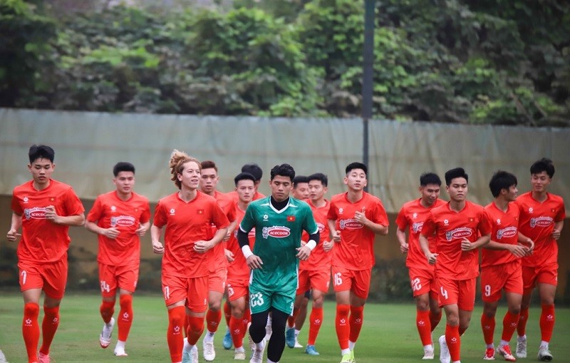 U22 Việt Nam sẽ tập luyện tại Trung tâm đào tạo bóng đá trẻ Việt Nam (Hà Nội) trong tháng 6 tới. Ảnh: VFF