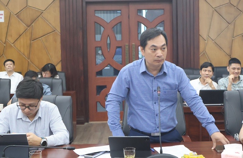Đại diện lãnh đạo Văn phòng UBND thành phố Hải Phòng tham gia ý kiến tại buổi làm việc.