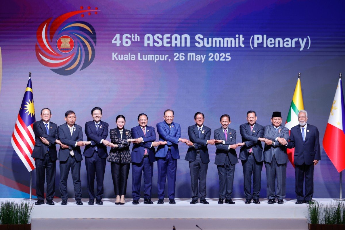 Hội nghị Cấp cao ASEAN lần thứ 46 và các hội nghị cấp cao liên quan khai mạc sáng 26/5 tại Trung tâm Hội nghị Kuala Lumpur. Ảnh: VGP.