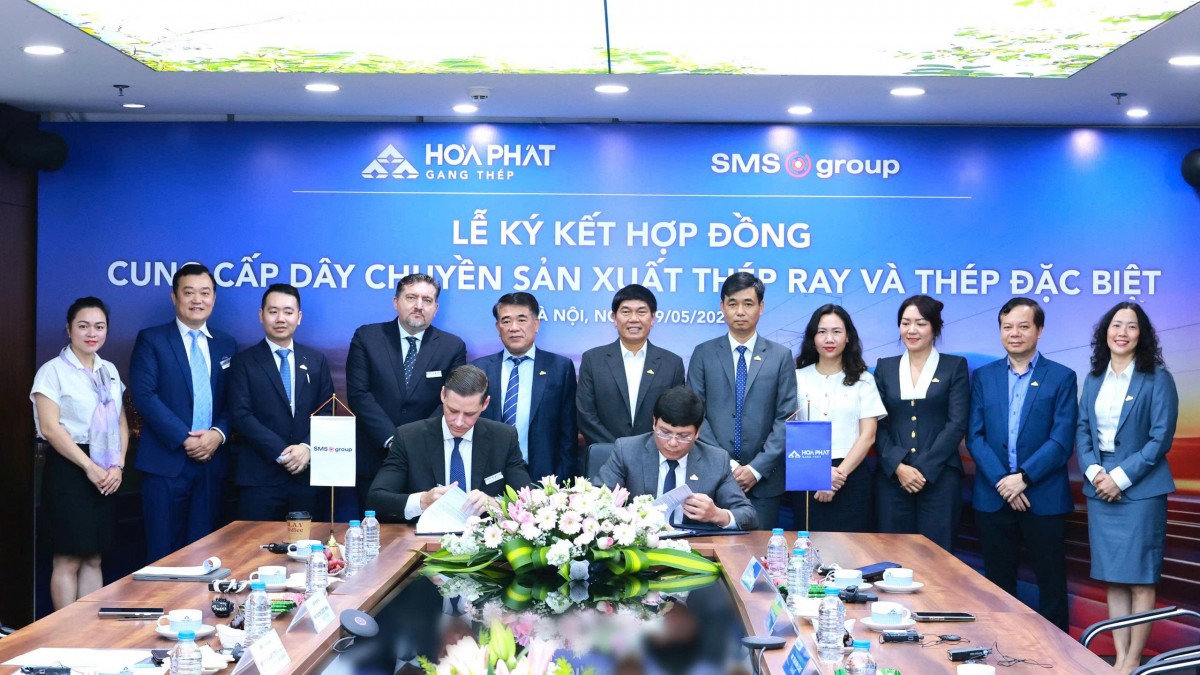 Hòa Phát lắp dây chuyền châu Âu, tính xuất xưởng thép ray cao tốc từ 2027