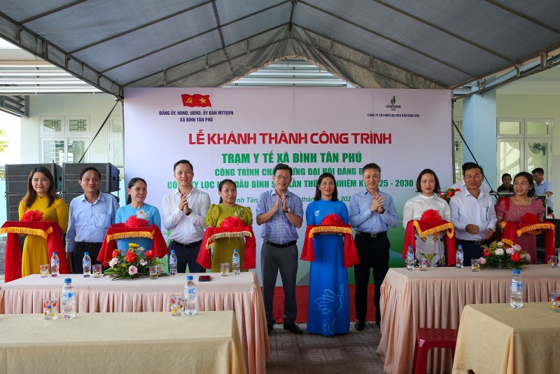BSR khánh thành công trình Trạm Y tế Bình Tân Phú tại huyện Bình Sơn, Quảng Ngãi