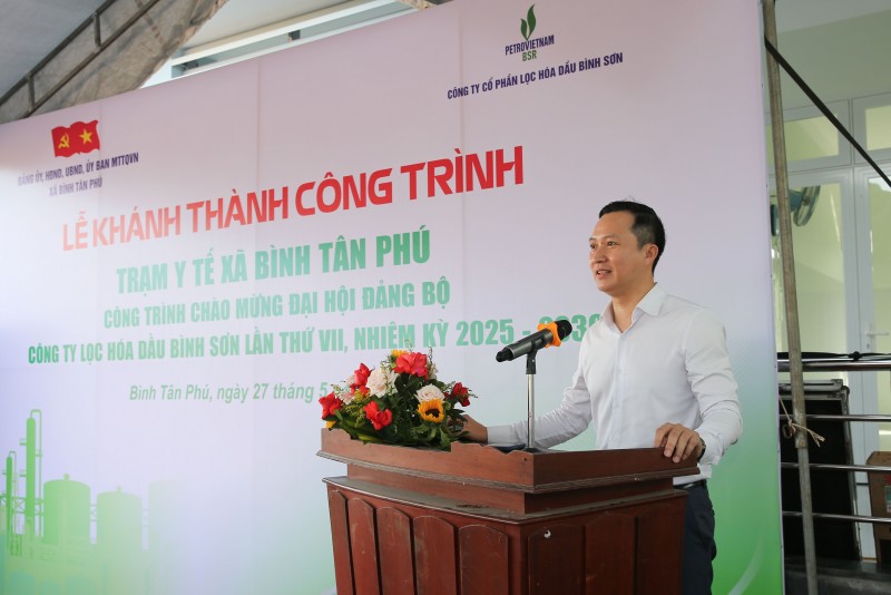 BSR khánh thành công trình Trạm Y tế Bình Tân Phú tại huyện Bình Sơn, Quảng Ngãi
