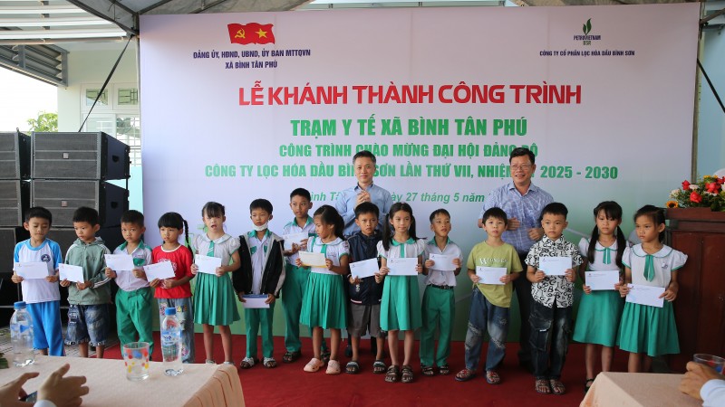 BSR khánh thành công trình Trạm Y tế Bình Tân Phú tại huyện Bình Sơn, Quảng Ngãi