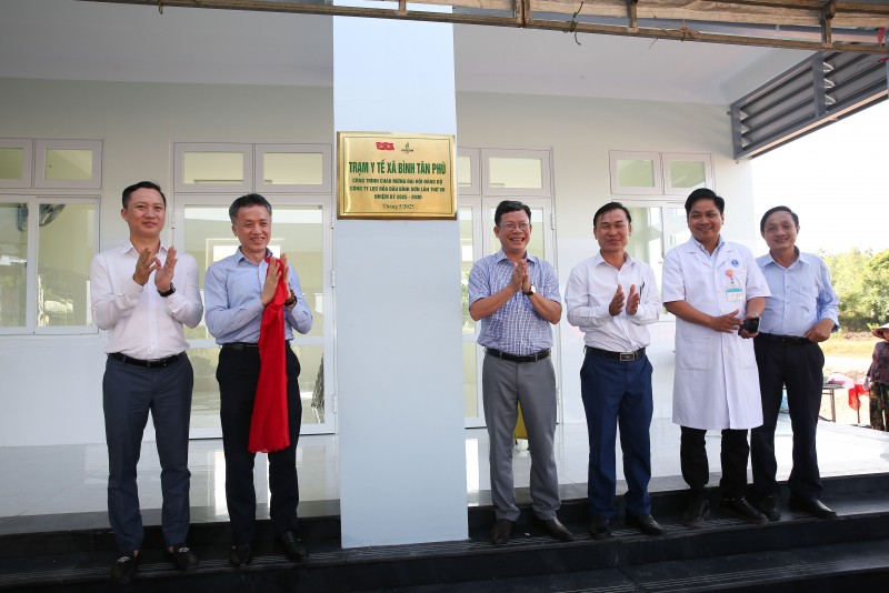 BSR khánh thành công trình Trạm Y tế Bình Tân Phú tại huyện Bình Sơn, Quảng Ngãi