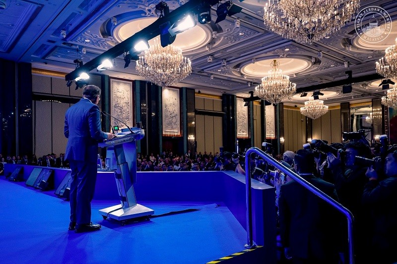 Quang cảnh phiên toàn thể của Đối thoại Shangri-La lần thứ 22 diễn ra ngày 31/5. Ảnh: Facebook/@Anwar Ibrahim