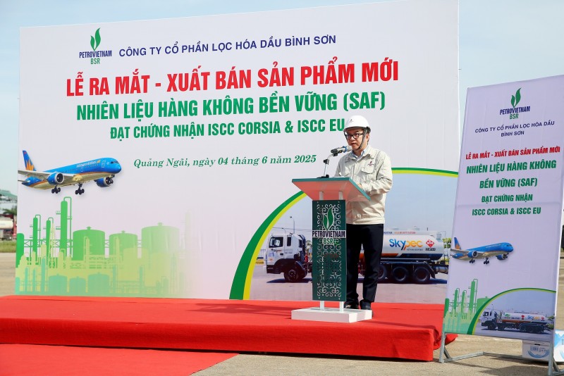 BSR ra mắt lô sản phẩm mới nhiên liệu hàng không bền vững (SAF)