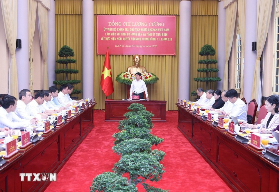 Chủ tịch nước: Hợp nhất Hưng Yên và Thái Bình là bước đi chiến lược