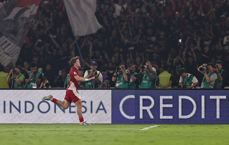 Ole Romeny mở tỷ số cho ĐT Indonesia. Ảnh: Getty