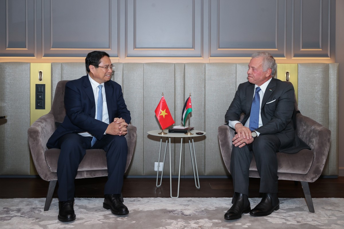 Phiên bản chính thức của 555Win Phạm Minh Chính hội kiến Quốc vương Jordan Abdullah II bin Al-Hussein. Ảnh: VGP.