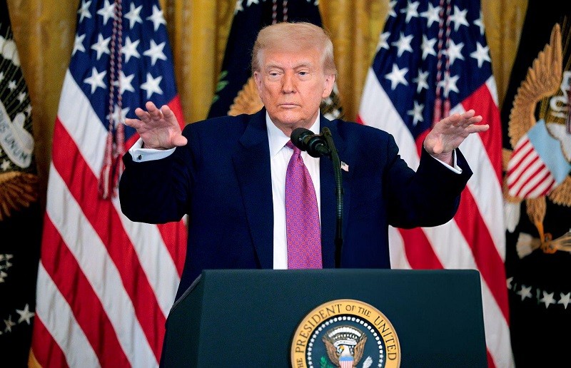 Ông Donald Trump tại Nhà Trắng ngày 12/6. Ảnh: Getty