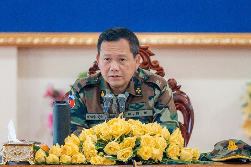 Ông Hun Manet khẳng định việc mở lại cửa khẩu là trách nhiệm của Thái Lan. Ảnh: Facebook/@Hun Manet
