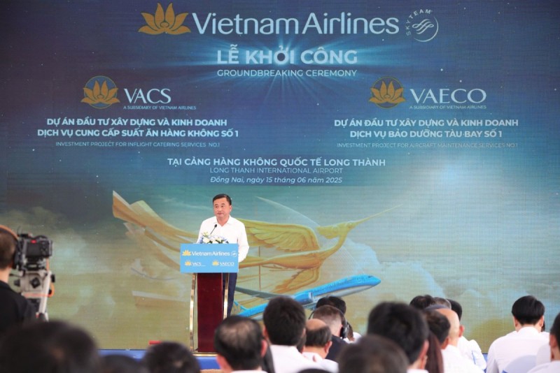 Vietnam Airlines khởi công hai dự án dịch vụ hàng không tại sân bay Long Thành