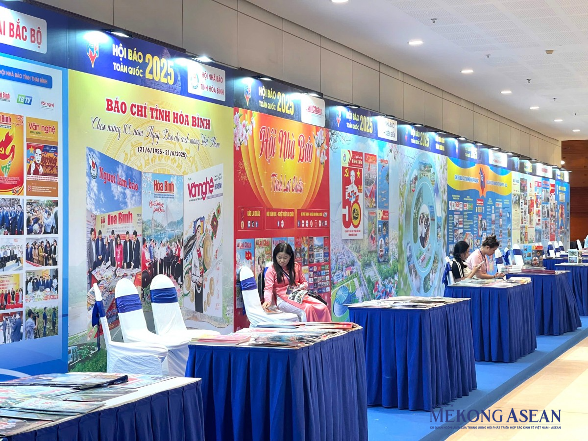 Một số gian báo tại hội báo toàn quốc năm 2025. Ảnh: Thảo Ngân - 555win Login.