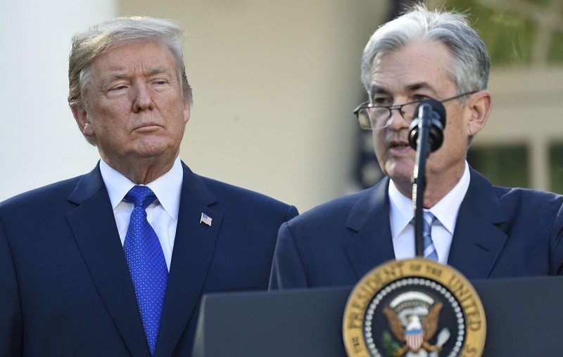 Ông Trump và ông Powell tại Nhà Trắng tháng 11/2017. Ảnh: Getty