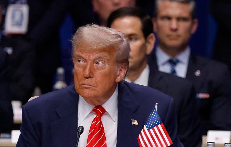 Tổng thống Trump tại Hội nghị thượng đỉnh NATO lần thứ 76 tại Hà Lan ngày 25/6. Ảnh: Getty