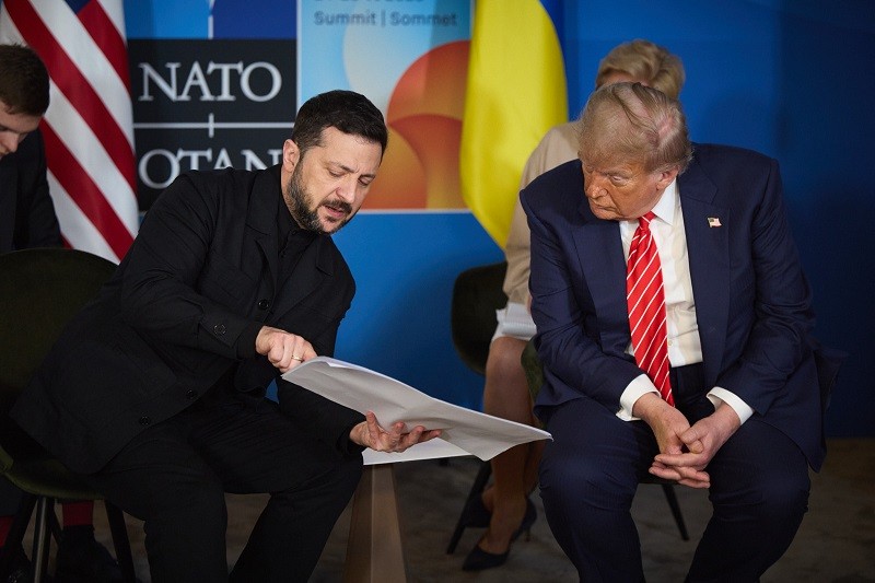 Ông Zelensky cho biết Ukraine sẵn sàng mua hệ thống phòng không của Mỹ. Ảnh: X/@ZelenskyyUa