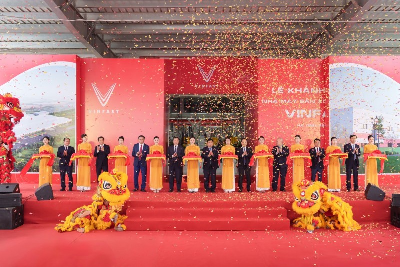 VinFast khánh thành nhà máy sản xuất ô tô điện Hà Tĩnh sau 7 tháng khởi công
