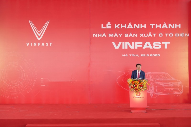 VinFast khánh thành nhà máy sản xuất ô tô điện Hà Tĩnh sau 7 tháng khởi công