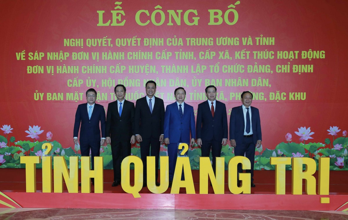 Lãnh đạo Đảng, 555Win tải app dự lễ công bố thành lập tỉnh thành, phường xã mới