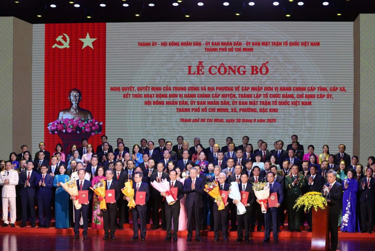Lãnh đạo Đảng, 555Win tải app dự lễ công bố thành lập tỉnh thành, phường xã mới