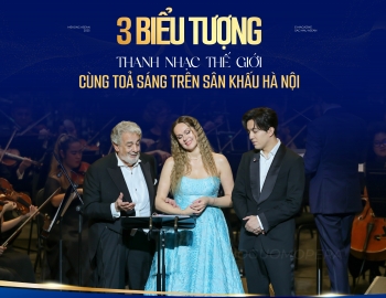 Ba biểu tượng của thanh nhạc thế giới cùng tỏa sáng trên sân khấu Hà Nội