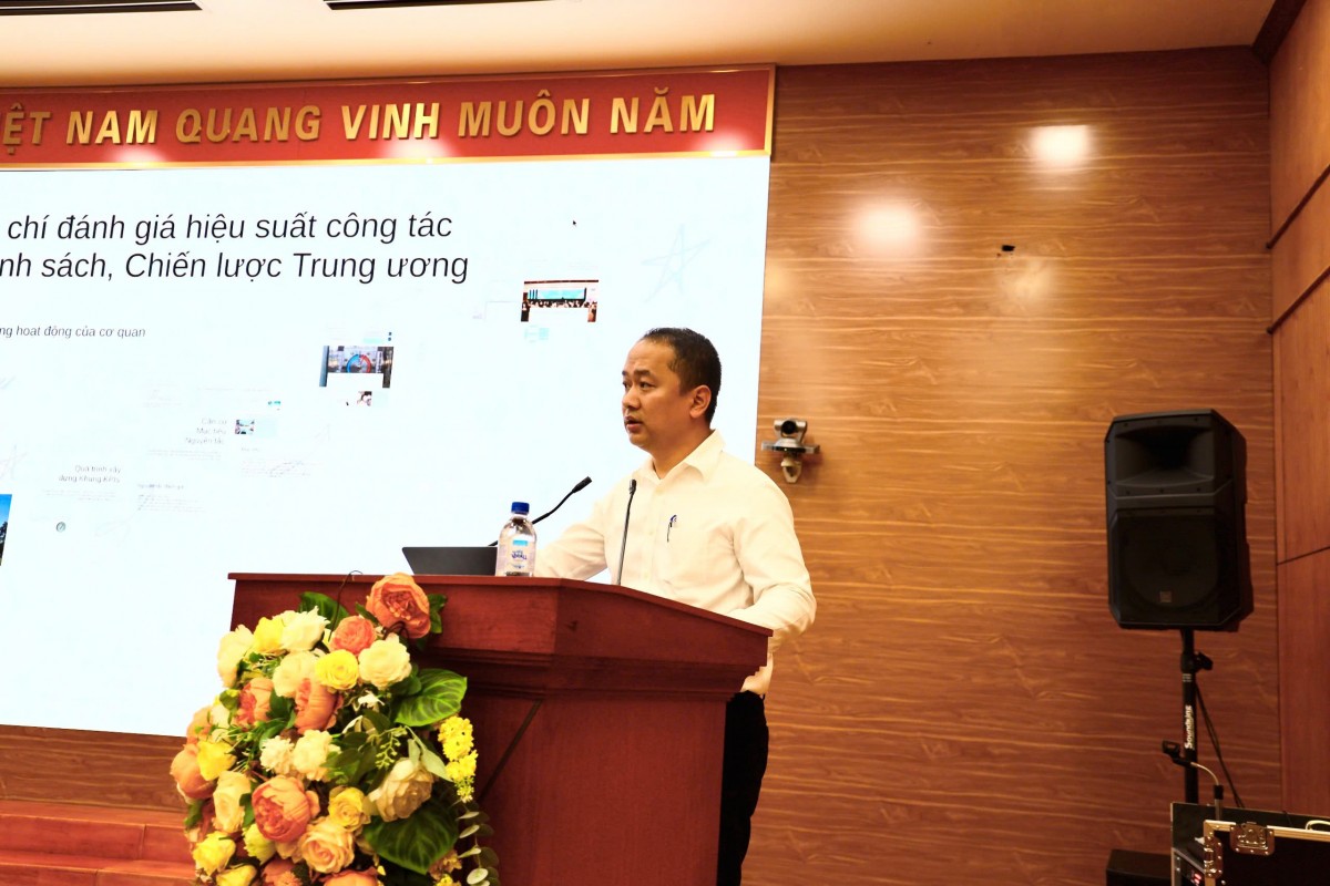 Phó Chánh VP Ban công bố Khung KPIs