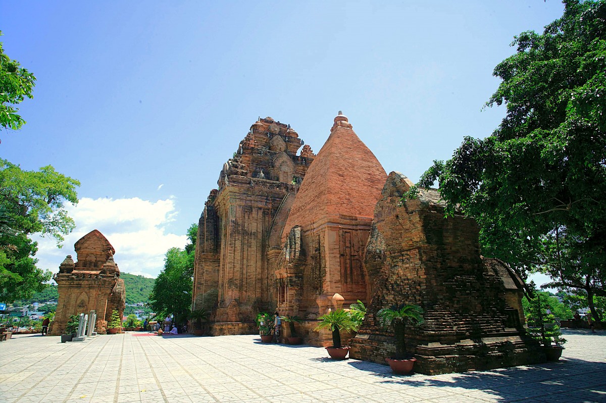Di tích Quốc gia đặc biệt Tháp Bà Ponagar tại tỉnh Khánh Hòa. Ảnh: 