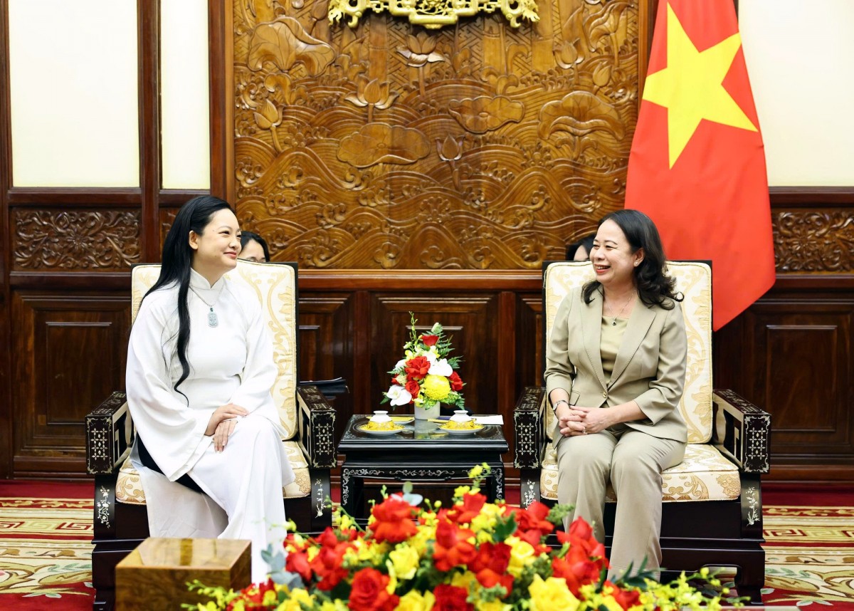 Phó Chủ tịch nước tiếp nữ phi hành gia gốc Việt Amanda Nguyễn